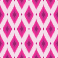 pink ikat seamless pattern