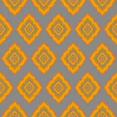 Ikat seamless geometric pattern