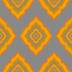 Ikat pattern with shapes