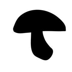 Shiitake mushroom silhouette