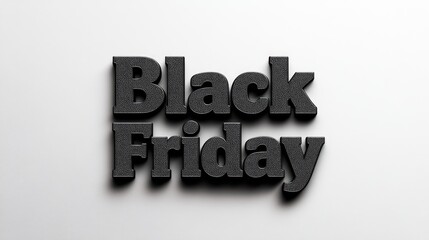 Obraz premium Promotional design: Text Black Friday set against dynamic background, perfect for use as wallpaper, banner, offering copy space for advertising messages, capturing essence of this retail event