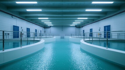 Fototapeta premium Modern Water Treatment Facility Interior Design