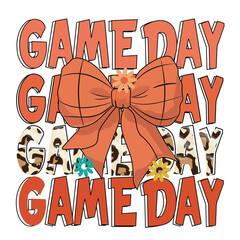 Game day coquette Basketball svg png, Basketball player svg, Basketball Name svg, Basketball Team svg, Coquette bow basketball svg png