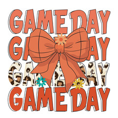 Game day coquette Basketball svg png, Basketball player svg, Basketball Name svg, Basketball Team svg, Coquette bow basketball svg png