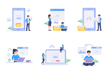 Illustration vector graphic image upload