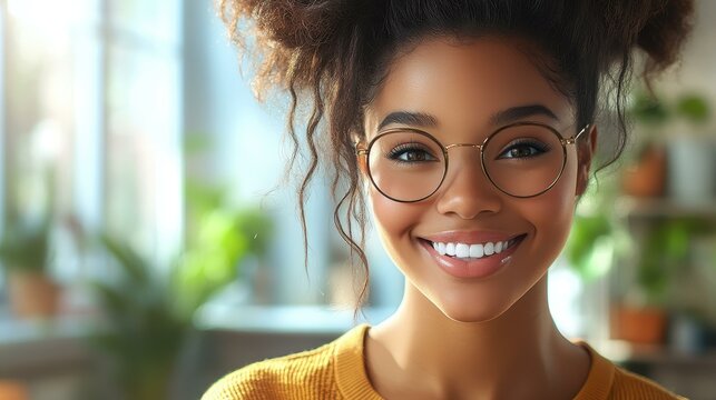 Une femme comptable souriante se tient au cur dun comit, entoure de collaborateurs attentifs, dans un style BD.