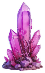 PNG Crystal gemstone amethyst mineral.
