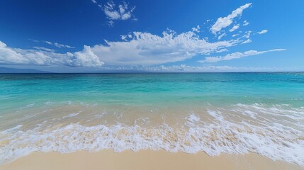 Nature's Harmony: Ocean Meets Desert in High Definition