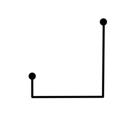 Pointing line vector