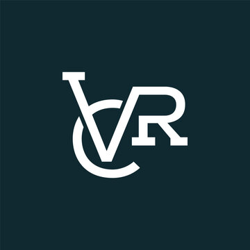 letter cvr logo design element vector template