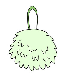 Bath sponge scrub vector
