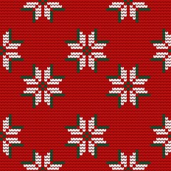 Obraz premium Seamless knitting design endless