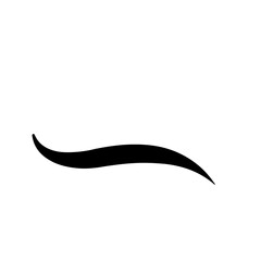 Abstract swish swosh line