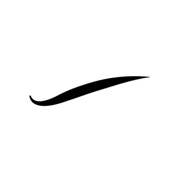 Abstract swish swosh line