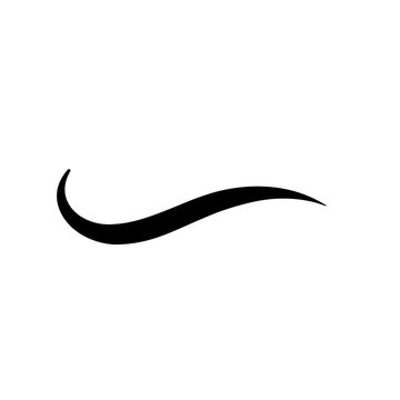 Abstract swish swosh line