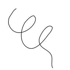Obraz premium Pen line scribble