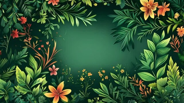 green background
