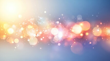 Fototapeta premium Contemporary abstract bokeh and lens flare design elements on a light background Vector illustration suitable for elegant holiday and festive graphics