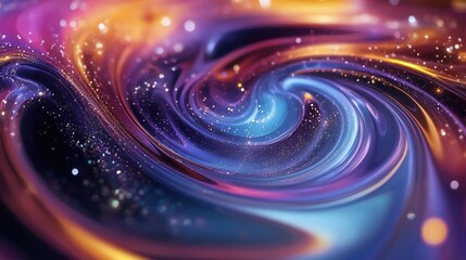 Dynamic fluid backdrop design for artistic creations