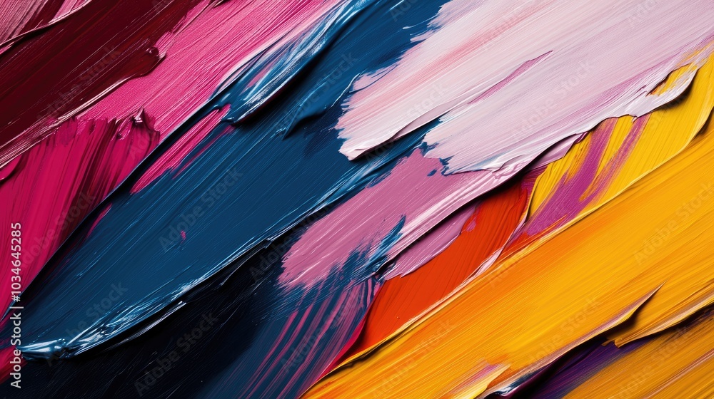 Poster dynamic textured brush strokes in a rich assortment of colors perfect for creating backgrounds and a
