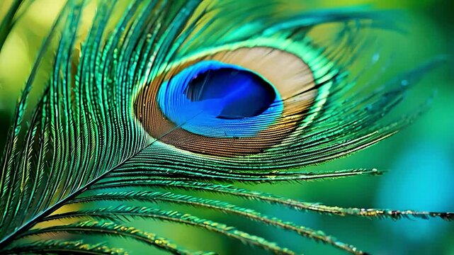 a peacock feather