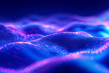 Abstract Digital EQ Equalizer. Sound Wave Design Element. Speaking Sound Wave background. Voice Visualization.