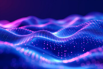 Abstract Digital EQ Equalizer. Sound Wave Design Element. Speaking Sound Wave background. Voice Visualization.