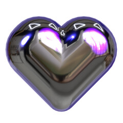 y2k abstract love geometry 3d icon illustration