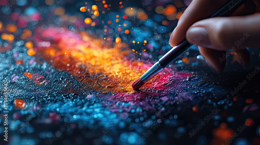 Aufkleber digital artist using online design tools to create stunning digital art on tablet the screen display