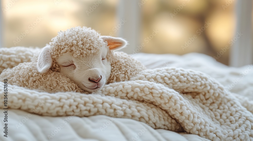 Poster fluffy white background with the text sleep optimization in bold emphasizing the importance of impro