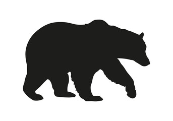 image of an bear , image of a bear vector illustration, illustration of a silhouette of bear