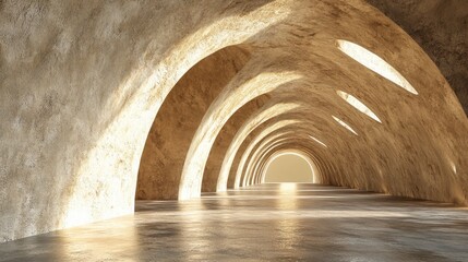 3D rendering of a tunnel