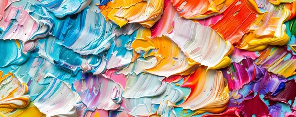 abstract rough colorful multicolored art painting MONA