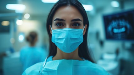 person experiencing fear and anxiety at the dentists office showing apprehension and nervousness about dental procedures and the tooth doctors tools and equipment