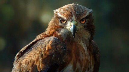 Fantasy portrait of a young falcon eagle werewolf character