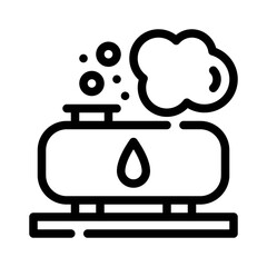 Diesel Emissions line icon