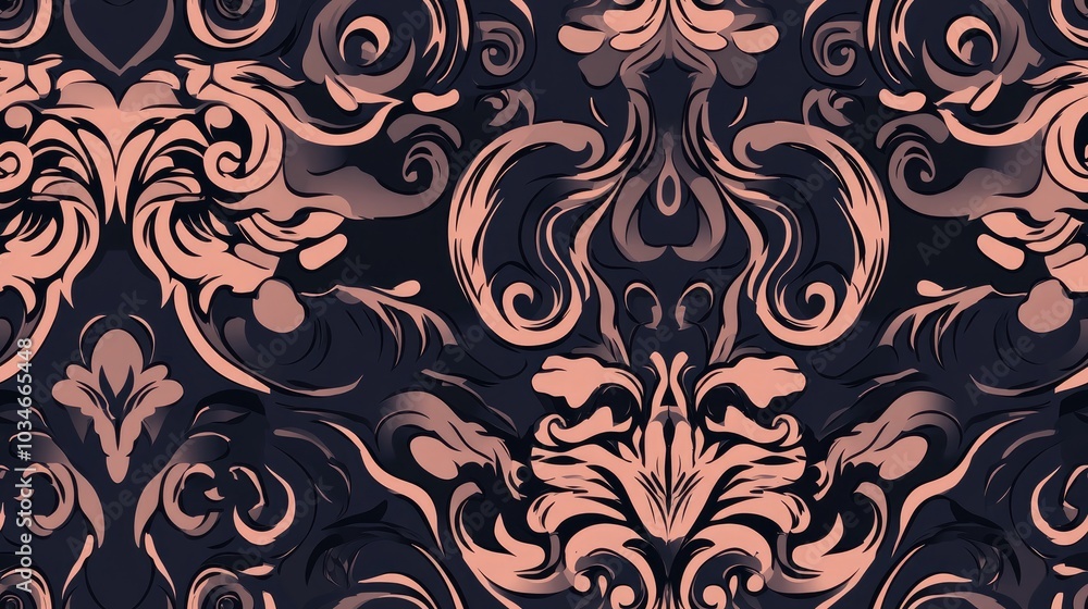 Poster ornamental seamless pattern with an abstract background