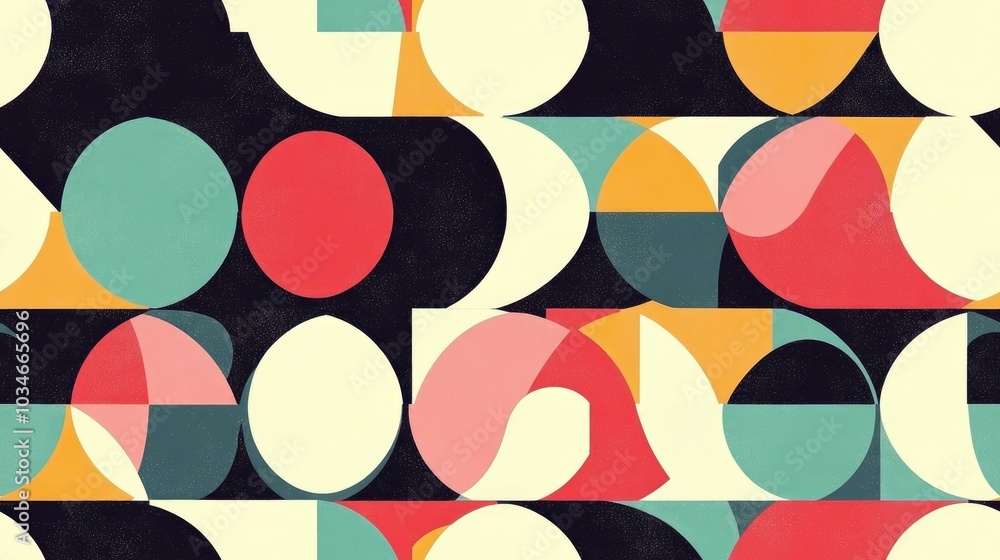 Aufkleber abstract geometric colorful seamless pattern for use as a background this decorative design is suita