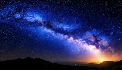 Fototapeta premium Weltraum Breitbild mit speziellen Farben 