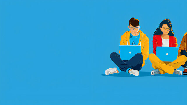Companions in the digital age,.generated by AI.