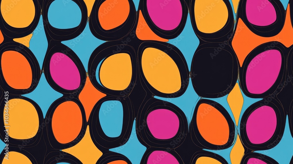 Poster abstract seamless color pattern for background texture