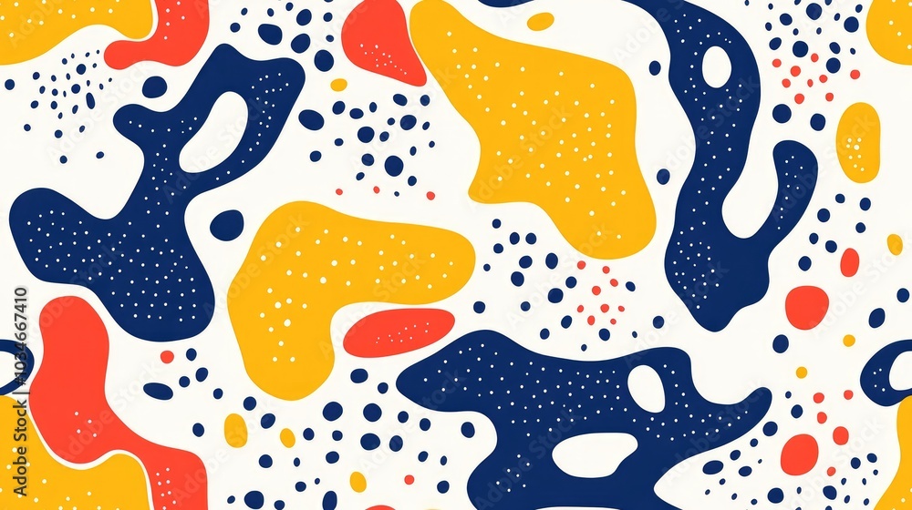 Poster abstract pattern design suitable for textiles and fabric