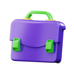 Briefcase-2 3D Illustration