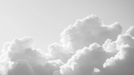 Black and white clouds in the sky creating a serene atmosphere