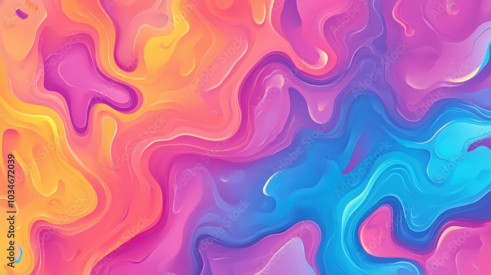 Poster discover a vivid d fractal texture that transforms visual art with striking colors and engaging patt