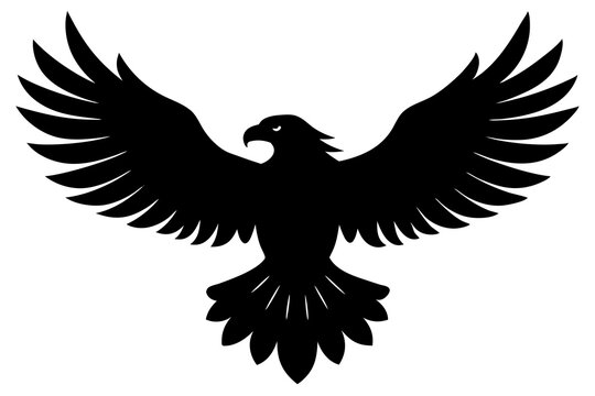 recommend clip art: Eagle Silhouette | isolated vector silhouette illustration on white background