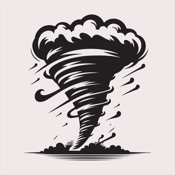 recommend clip art: Tornado logo vector, Tornado silhouette vector icon.