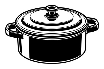  Pressure Cooker, Isolated on White Background