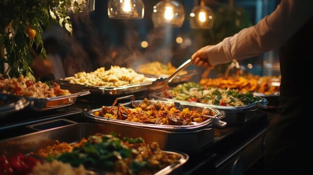 Concept of Sharing Food Buffet Catering Dining Eating Party