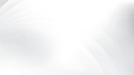 Abstract  white and gray color, modern design stripes background with curve lines and dot pattern. Vector illustration.